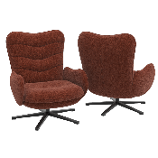 Fauteuil Dublin - Tissu Terre Battue