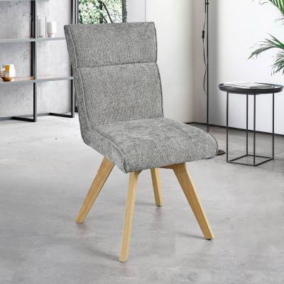 CHAISE ARTHEMIS GRIS PERLE PIEDS BOIS