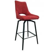 CHAISE DE BAR GABRIEL PIVOTANTE ROUGE