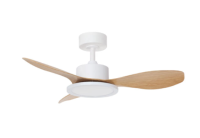 VENTILATEUR RIGA II XS BLANC MAT - NATUREL