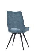 CHAISE STORMY PIVOTANTE BLEU PETROLE