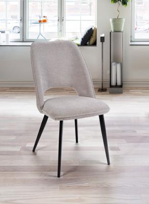CHAISE ROSA GRIS PERLE