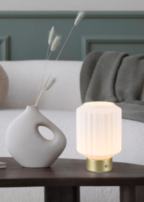 LAMPE DE TABLE RECHARGEABLE LORD BLANCHE 