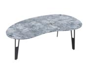 TABLE BASSE SILVERSTONE MARBRE ONYX BLEU PIEDS AJOURES 