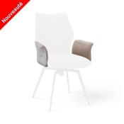 CHAISE PALOMA AVEC ACCOUDOIRS  BEIGE SABLE 