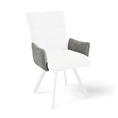 CHAISE ARTHEMIS ACCOUDOIRS GRIS PERLE 