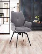 CHAISE PATTY AVEC ACCOUDOIRS  GRIS SOURIS  
