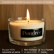 POUDREE BOUGIE EN PERLES DE CIRE POMME CANNELLE 500gr