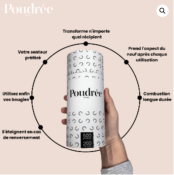 POUDREE BOUGIE EN PERLES DE CIRE BLANCHE 500gr
