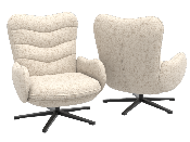 Fauteuil Dublin - Tissu Vanilla