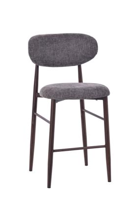 CHAISE HAUTE COOL TAUPE BOIS FONCE