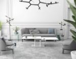 TABLE BASSE OPERA CERAMIQUE MARBRE BLANC