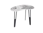 BOUT DE CANAPE SILVERSTONE MARBRE CALCATTA PIEDS AJOURES