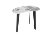 BOUT DE CANAPE SILVERSTONE MARBRE CALCATTA PIEDS PLEINS