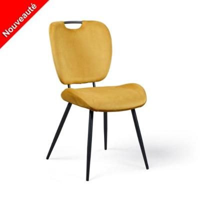 CHAISE NADEGE JAUNE MOUTARDE