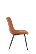 CHAISE OSLO MICROFIBRE COGNAC
