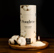 POUDREE BOUGIE EN PERLES DE CIRE FLEURS DE COTON 500gr