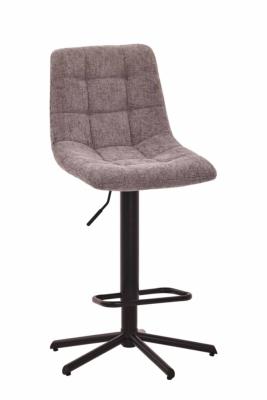 CHAISE DE BAR OBVIOUS GRIS PIVOTANT SUR PISTON