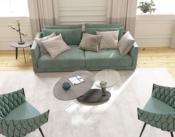 TABLE BASSE OVALIA CERAMIQUE SILVER