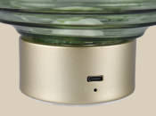 LAMPE DE TABLE RECHARGEABLE EARL VERTE