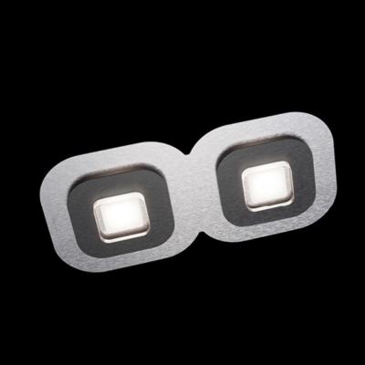 GROSSMANN APPLIQUE  " AP " 2 LED  ALUMINIUM NOIR BRILLANT 