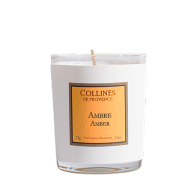 COLLINES DE PROVENCE BOUGIE PARFUMEE AMBRE 75 GR