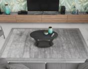 TABLE BASSE OVALIA CERAMIQUE TITANE