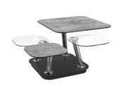 TABLE BASSE QUATTRO CERAMIQUE SILVER