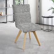 CHAISE ARTHEMIS ACCOUDOIRS GRIS PERLE 