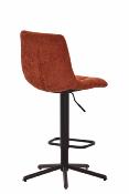 CHAISE DE BAR OSLO PIVOTANTE TERRACOTTA