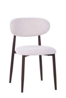 CHAISE COOL IVOIRE PIEDS FONCES