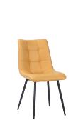 CHAISE OSLO MICROFIBRE JAUNE SAFRAN