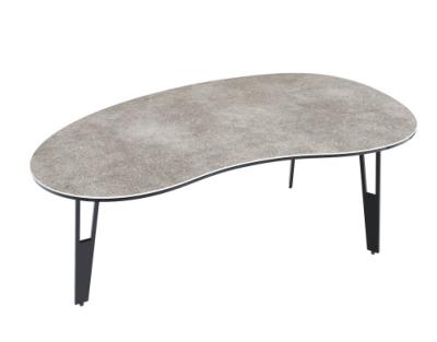 TABLE BASSE SILVERSTONE CERAMIQUE ARGILE PIEDS AJOURES
