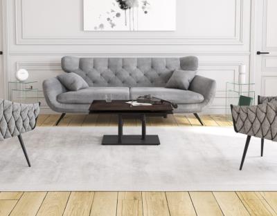 TABLE BASSE OPERA CERAMIQUE ACIER