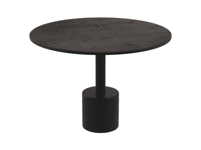 BOUT DE CANAPE  MONOLITH  CERAMIQUE ACIER  DIAM.55 HAUT.40cm