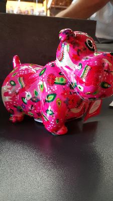 POMME PIDOU BULLDOG BARNEY ROSE PM  MOTIF LAMAS