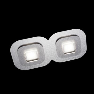 GROSSMANN APPLIQUE  " AP " 2 LED  ALUMINIUM GRIS CLAIR 