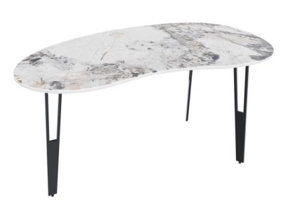 TABLE BASSE SILVERSTONE MARBRE CALCATTA PIEDS AJOURES
