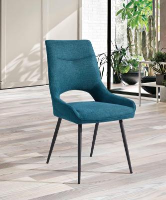 CHAISE SOLINE BLEU TURQUOISE 