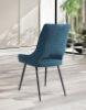 CHAISE SOLINE BLEU TURQUOISE 