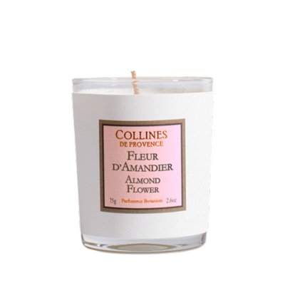 COLLINES DE PROVENCE BOUGIE PARFUMEE FLEUR AMANDIER 75 GR