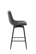 CHAISE HAUTE OSLO PIVOTANTE MICROFIBRE ANTHRACITE