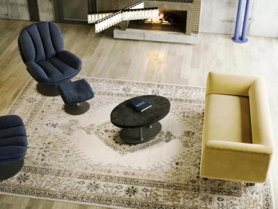 TABLE BASSE ALBA CERAMIQUE TITANE