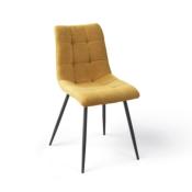 CHAISE ANGELE JAUNE PAILLE