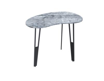 BOUT DE CANAPE SILVERSTONE MARBRE ONYX BLEU PIEDS AJOURES 