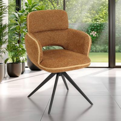 CHAISE CECILE AVEC ACCOUDOIRS TERRACOTTA