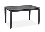 TABLE DE REPAS HUGO CERAMIQUE GRIS NUANCE 140/190x90x76cm