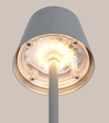 LAMPE DE TABLE RECHARGEABLE DIAZ GRISE