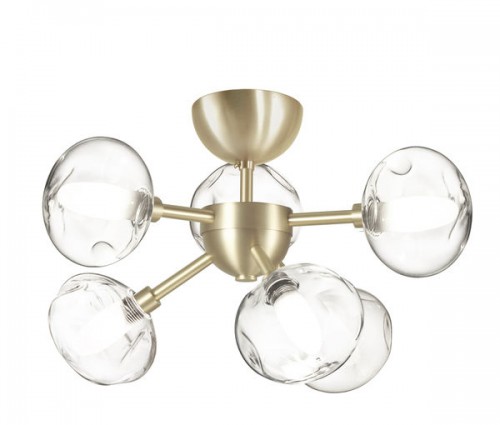 CVL PLAFONNIER  LAIKA 6L SATINE 
