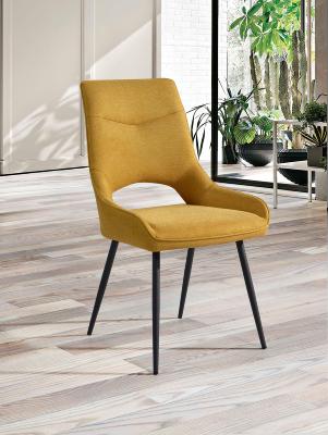 CHAISE SOLINE JAUNE PAILLE